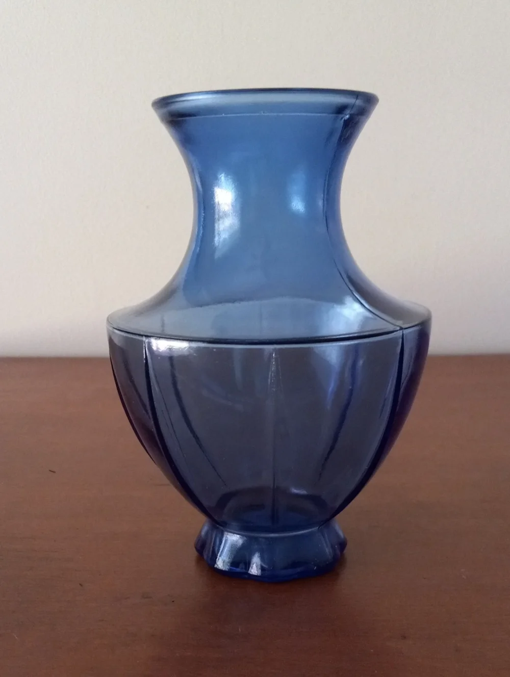 Blue Glass Decorative Vase - Elegant Home Accent